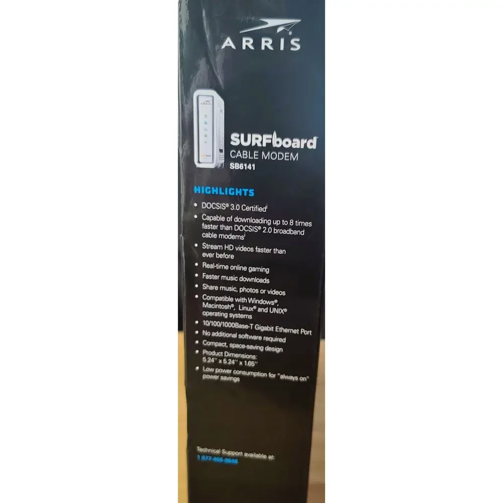ARRIS SURFboard SB6141 DOCSIS 3.0 Cable Modem - White - New In Box